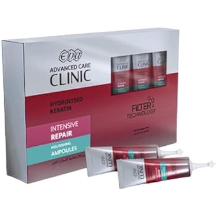 Eva Cosmetics Eva Hair Clinic Keratin Ampoules ( 7 Ampoules * 7 Ml ) - Image 1
